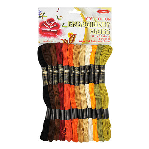 Embroidery cotton - 12 pack