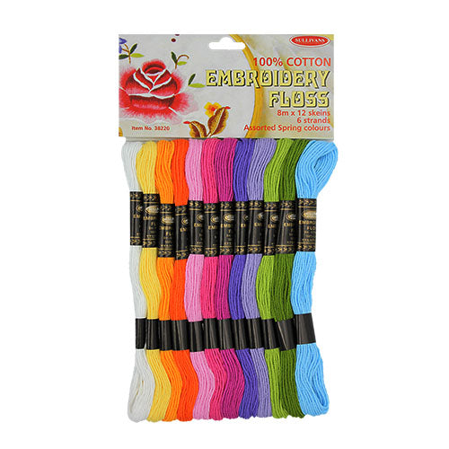 Embroidery cotton - 12 pack