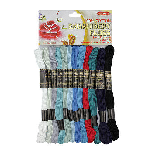 Embroidery cotton - 12 pack