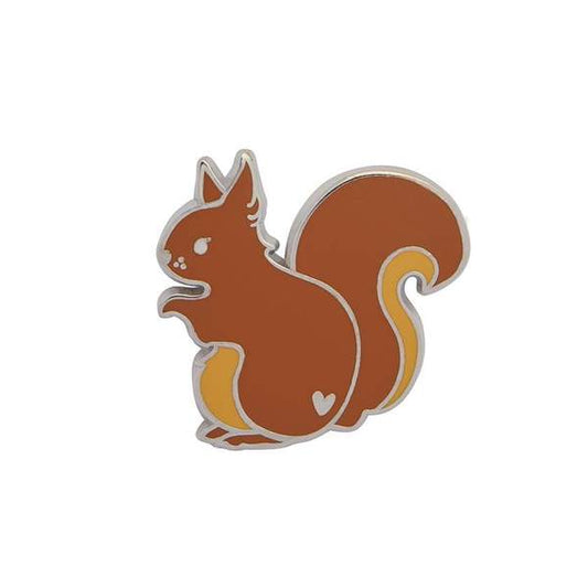 Scrupulous Squirrel Enamel Pin