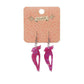 Kookaburra Glitter Resin Drop Earrings - Multiple Colours
