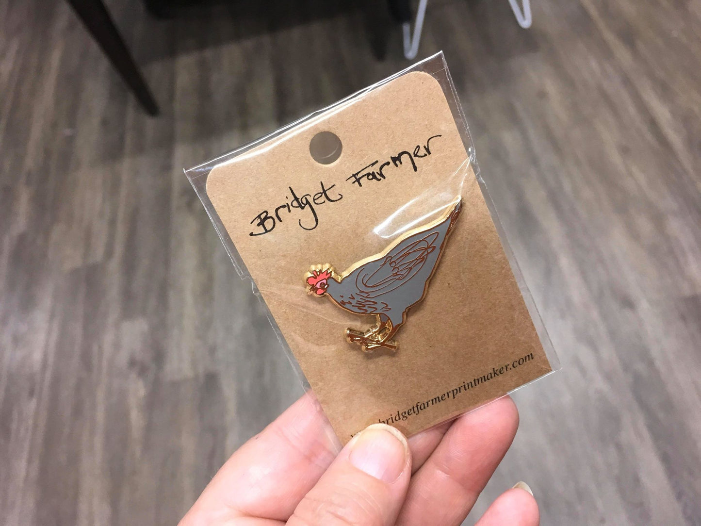 Esperanza Chicken Lapel Pin