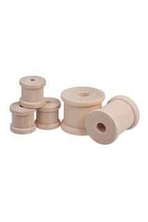 Wood Craft Cotton Spools Assorted Pack 15