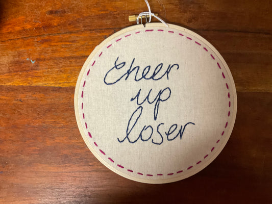 Naughty Corner Embroidery - Cheer Up Loser 16cm