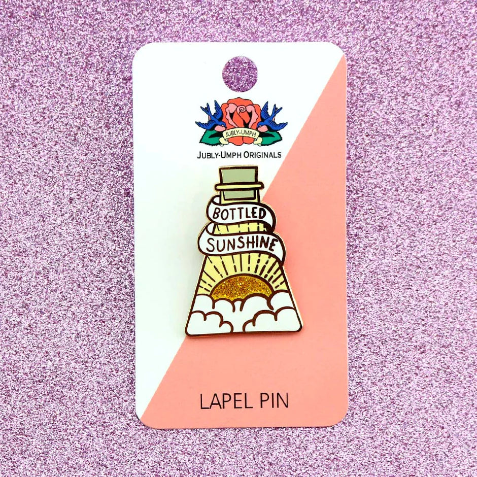 Bottled Sunshine Lapel Pin
