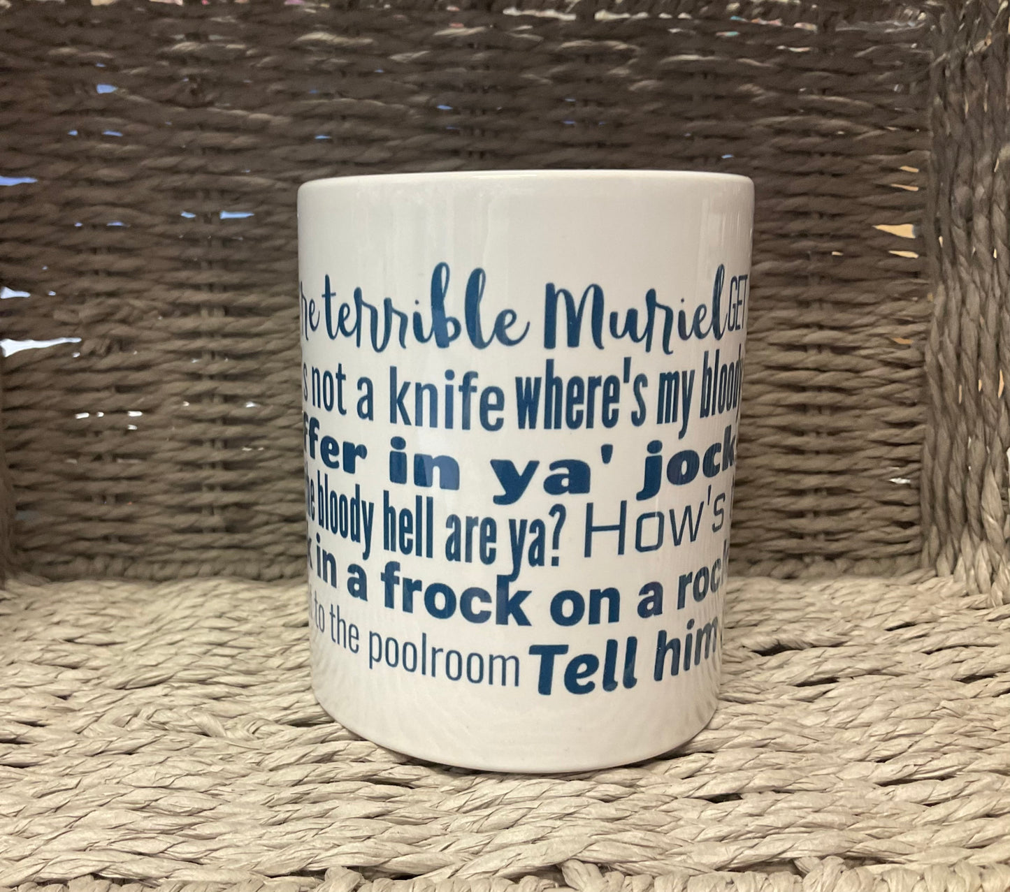 Naughty Corner Mug - Aussie T & Movie quotes