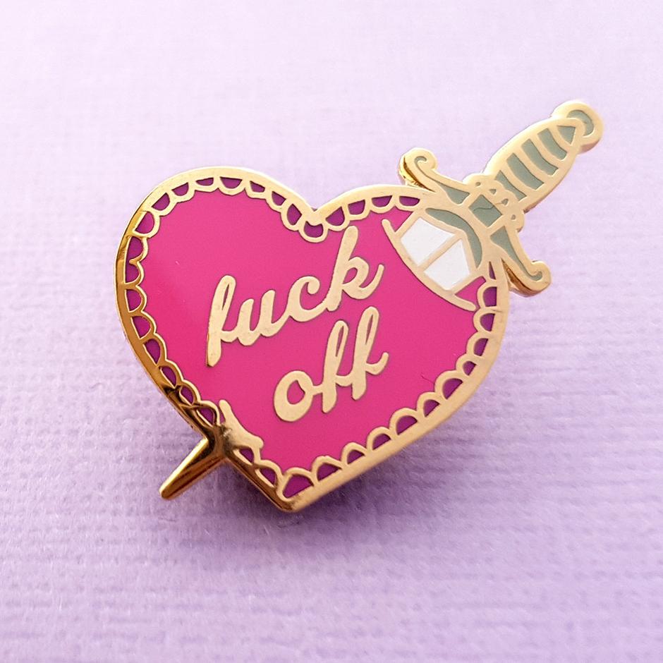 Fuck Off lapel Pin