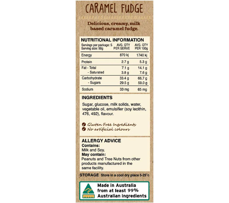 Caramel Fudge 90g