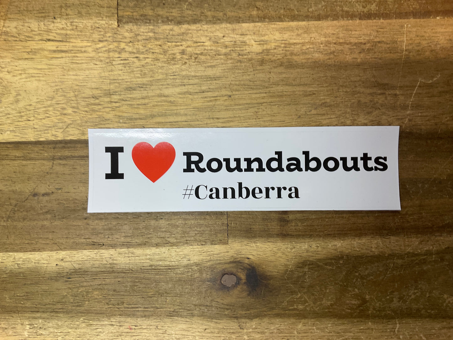 Bumper Stickers I Heart Roundabouts