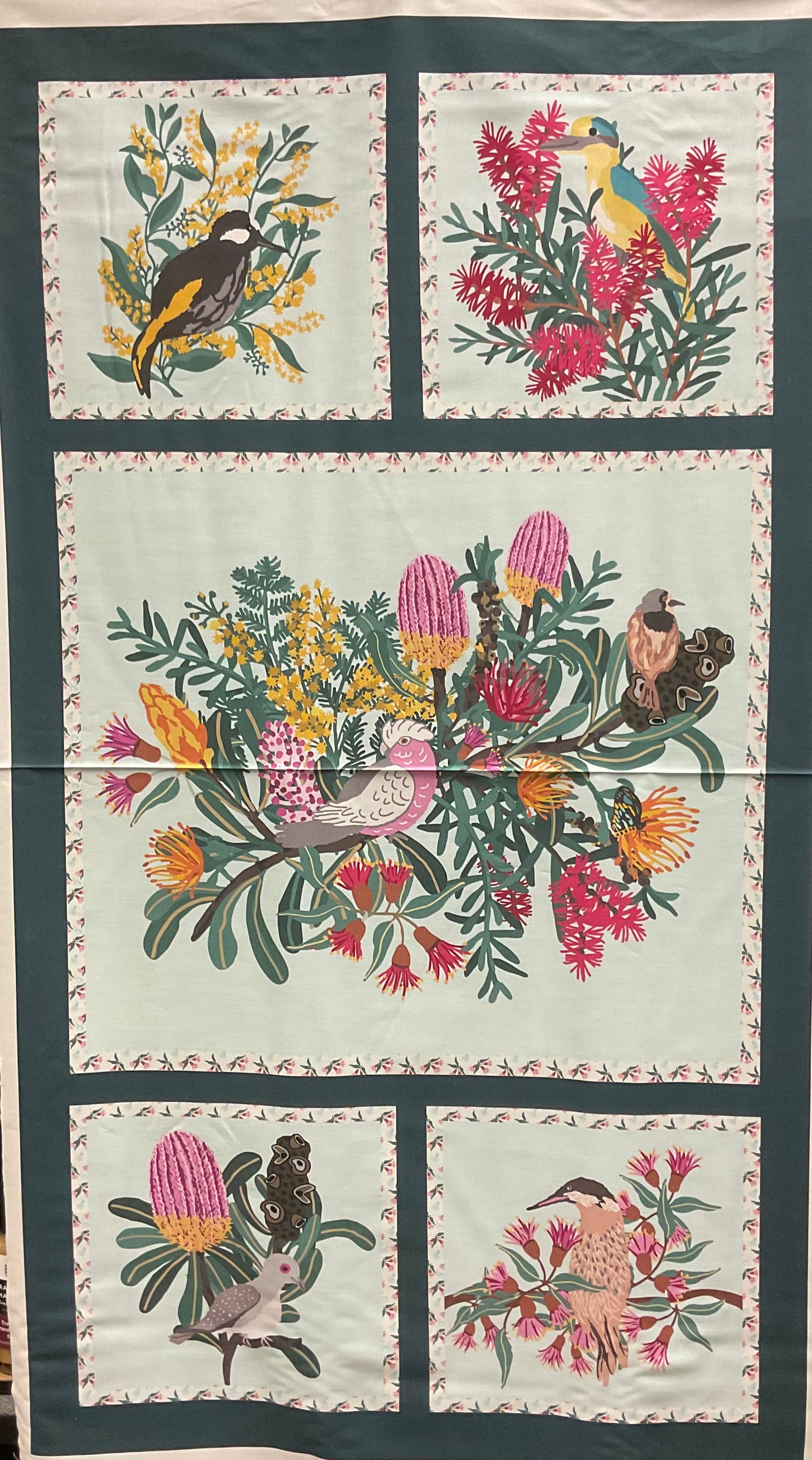 Fabric Panel - Native Bouquet by Annette Winter