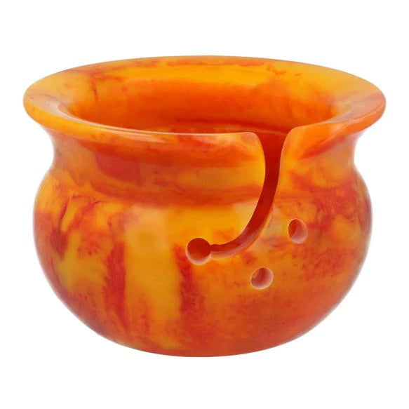 Yarn Bowl Resin Orange