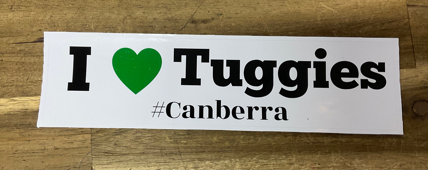 Bumper Stickers I Heart Tuggies