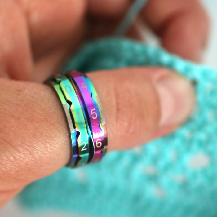 Row Counter Ring Rainbow