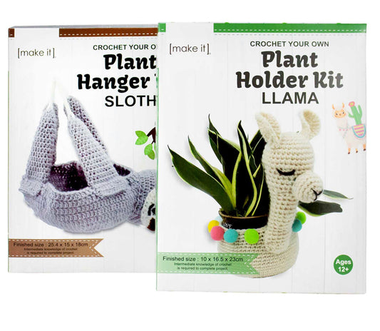 DIY Crochet Plant Holder Llama