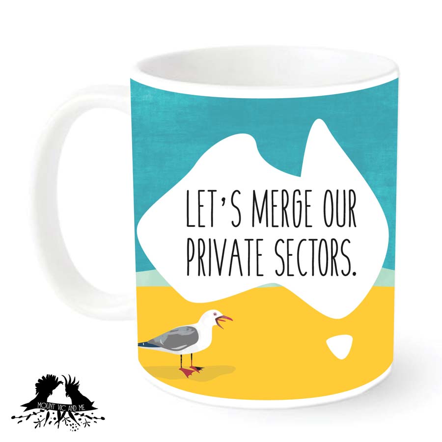 Let’s Merge Our Private Sectors Mug