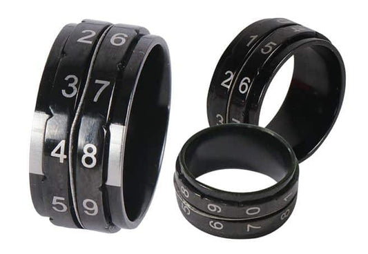 Row Counter Ring Black