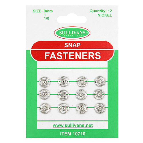 Snap Fastener 9mm Silver