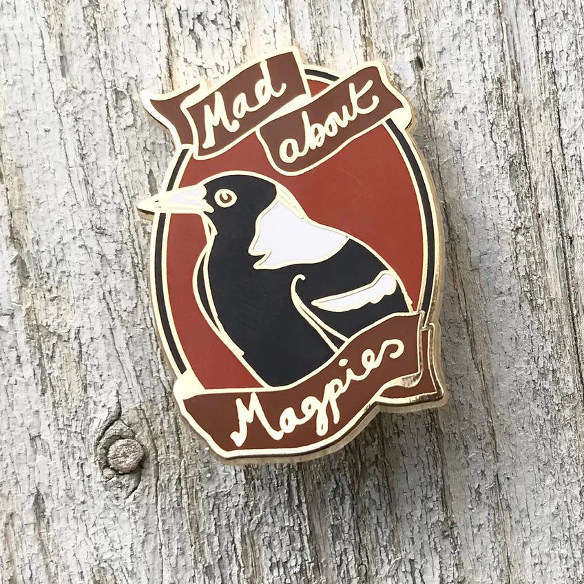 Mad About Magpies Enamel Pin