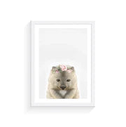 Baby Wombat Rose Crown Print