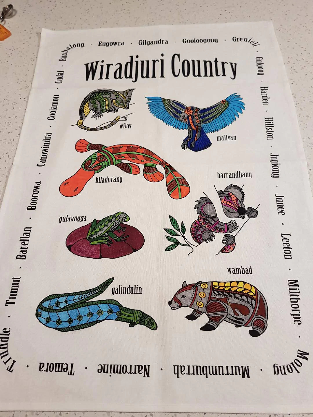 Tea Towel - Wiradjuri Country 2.