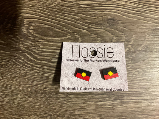 Aboriginal Flag Earrings