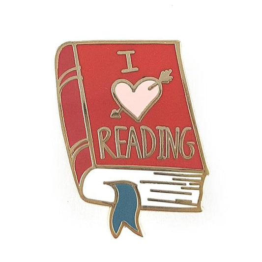 I Heart Reading Lapel Pin