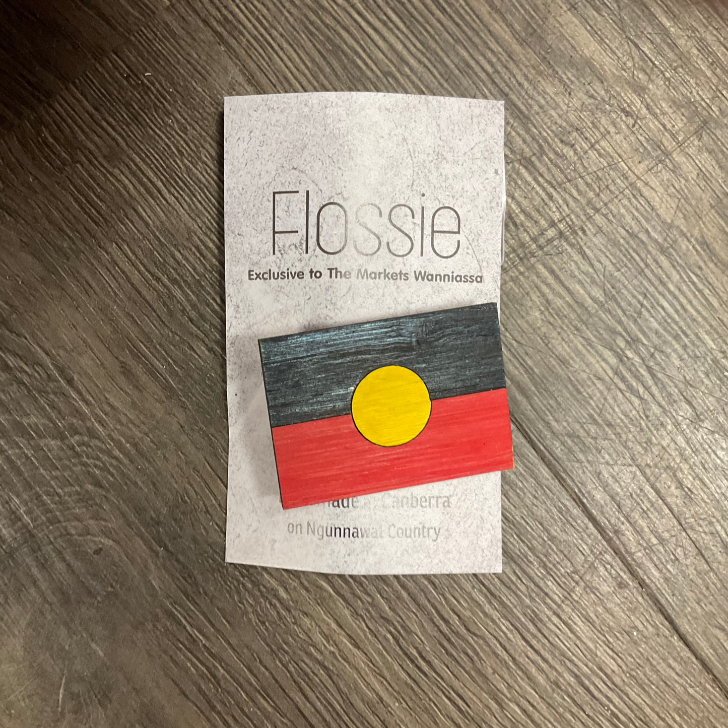 Aboriginal Flag Brooch