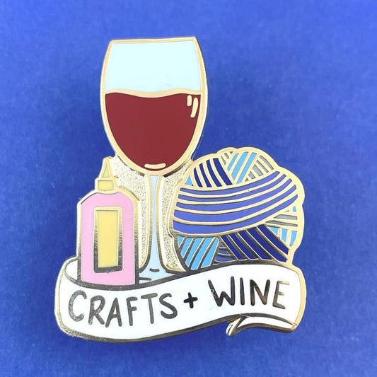 Crafts And Wine Lapel Pin Discontinued
