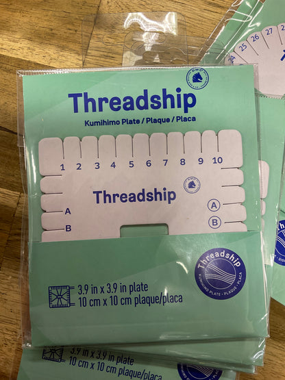 *Threadship Kumihimo Plate