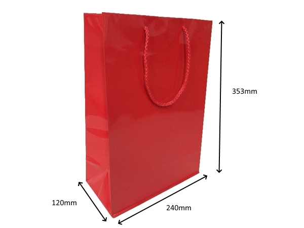 Glossy Red Gift Bags Large