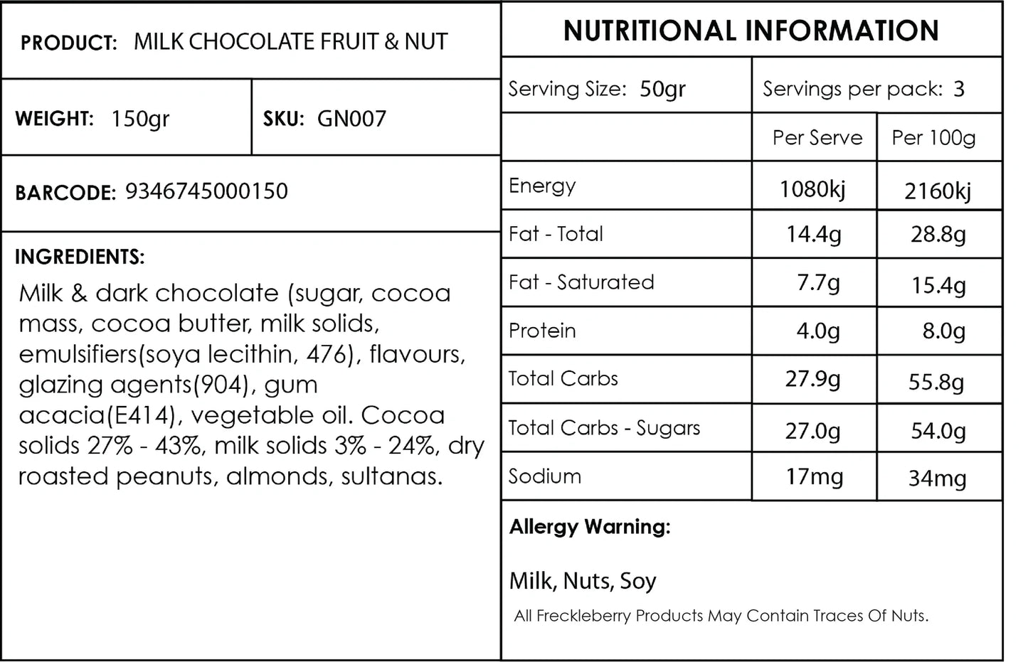 Fruit & Nut Grab Bag