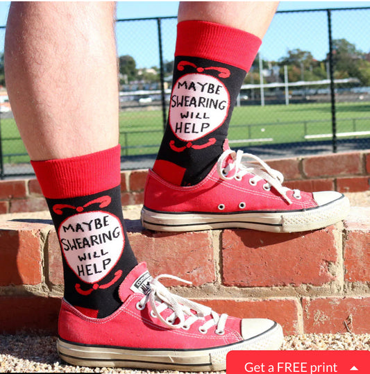 Maybe Swearing Will Help Socks