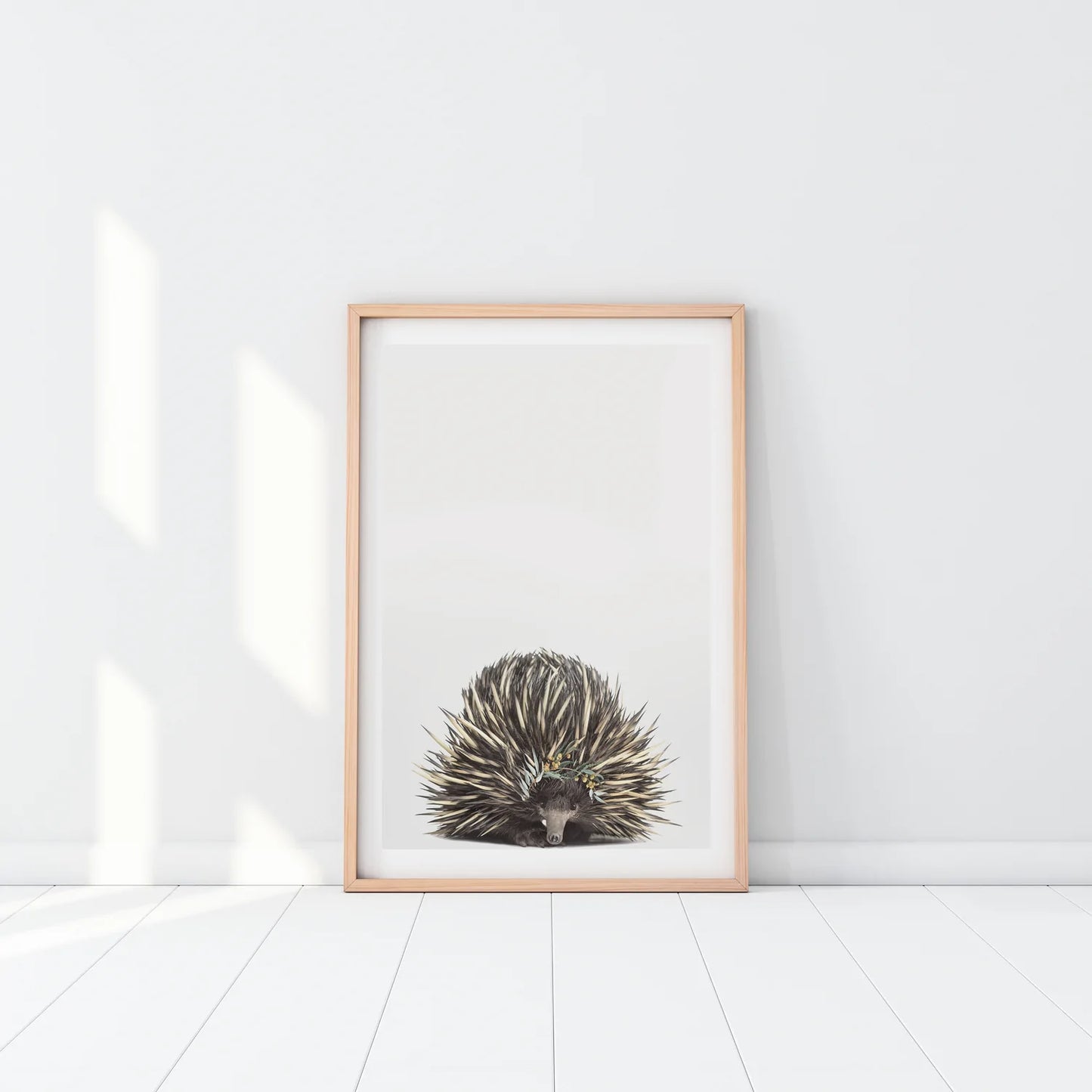 Baby Echidna Eucalyptus Print A4