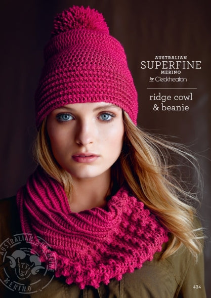 Pattern Ridge Cowl & Beanie #434