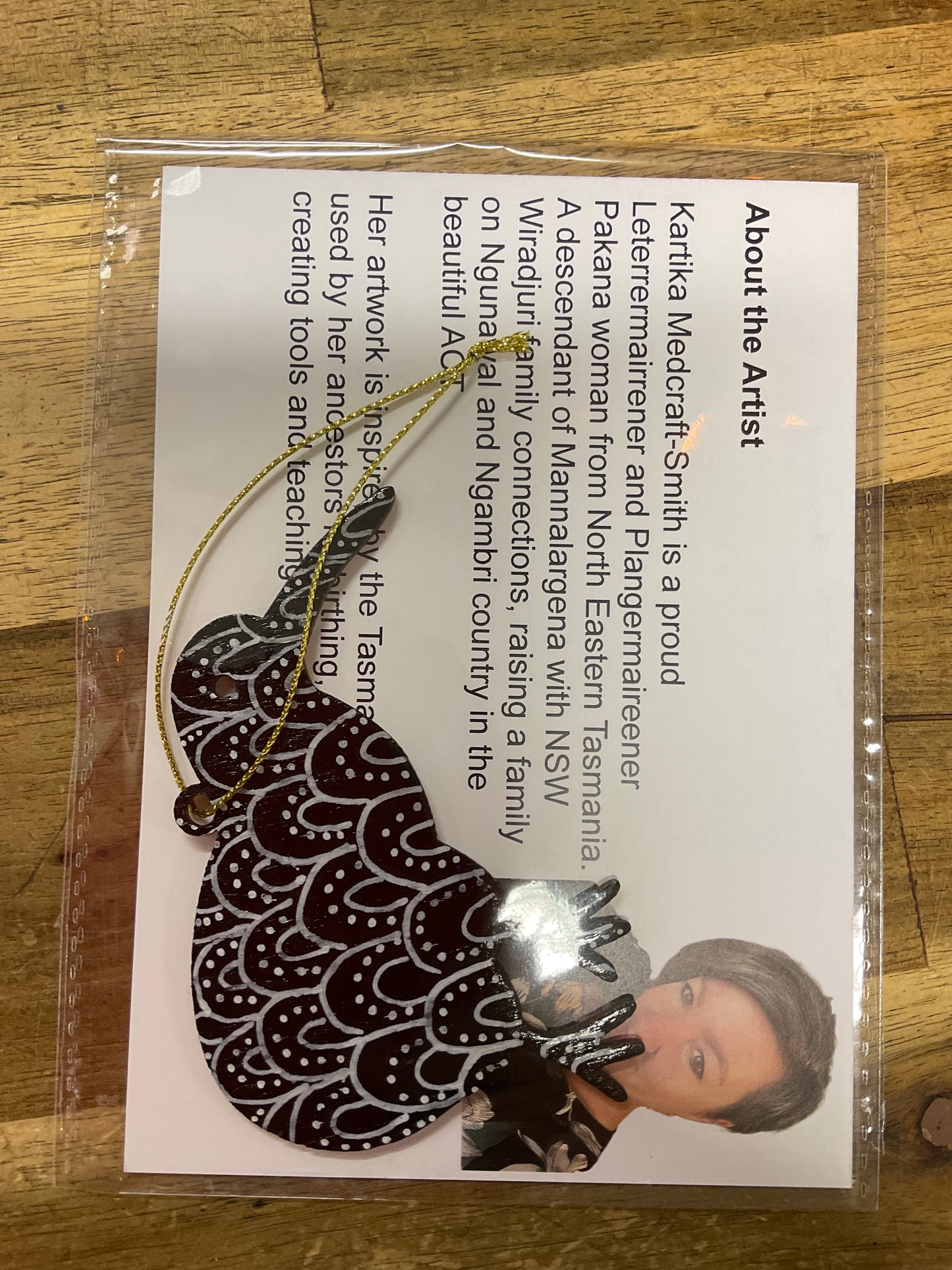 Handpainted Christmas Ornament Kiwi