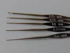 Pony Crochet Hooks .6mm to 1.75mm