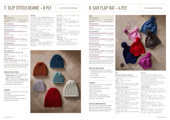 Pattern Book of Beanies