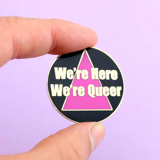 We're Here For Queer Lapel Pin