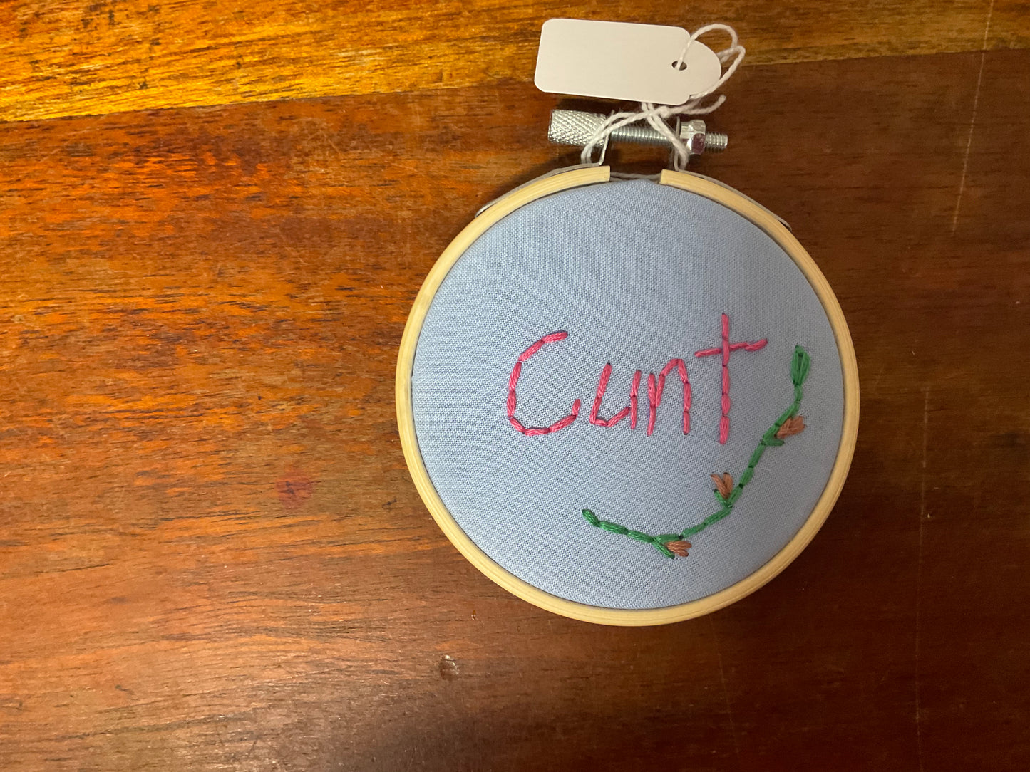 Naughty Corner Embroidery - C*nt 7.5cm