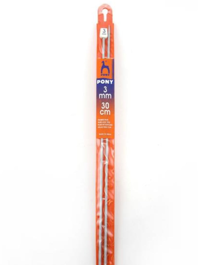 Pony Knitting Needles 30cm