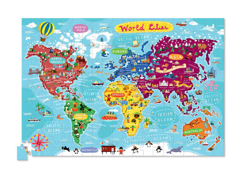 Puzzle & Poster 200pc- World Cities