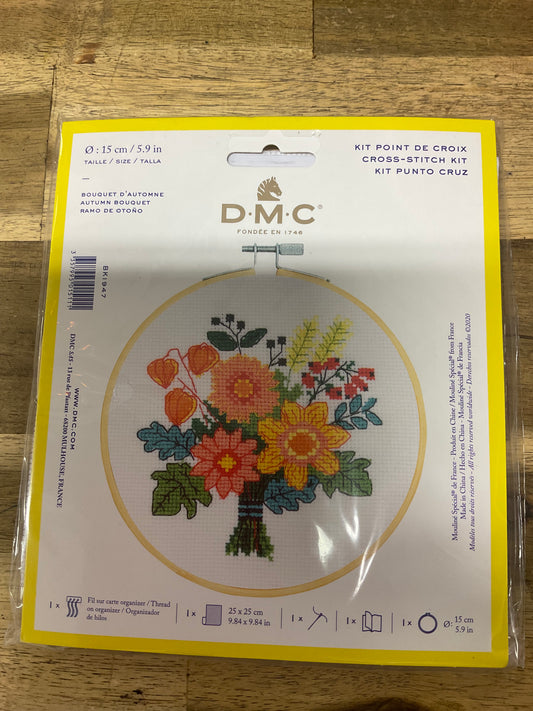DMC 15cm Cross Stitch Kit - Autumn Bouquet