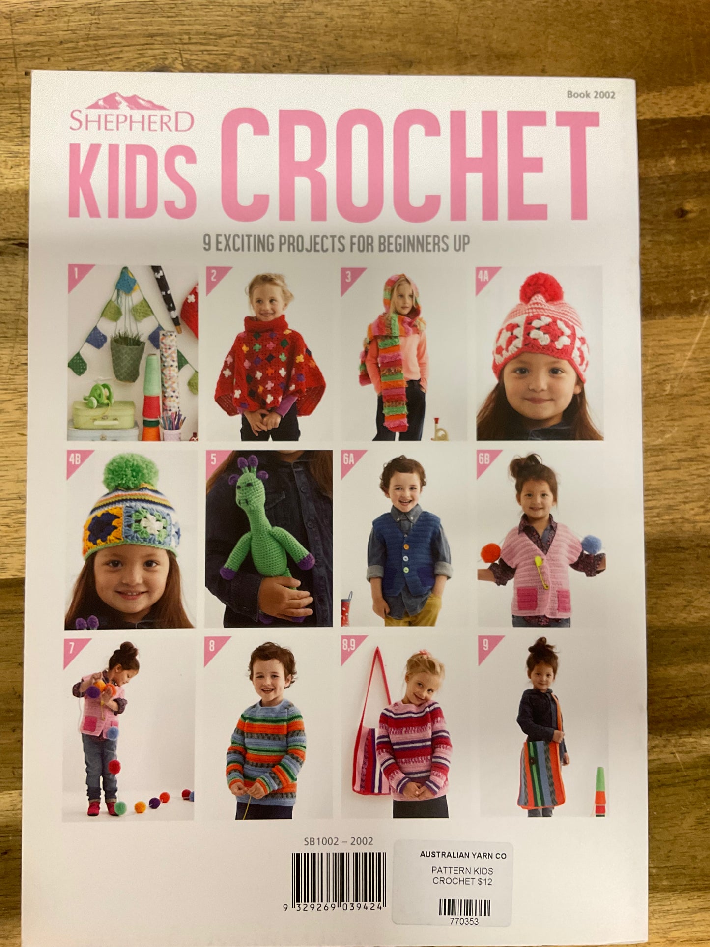 Shepherd Kids Crochet Patterns 2002 *DISCONTINUED