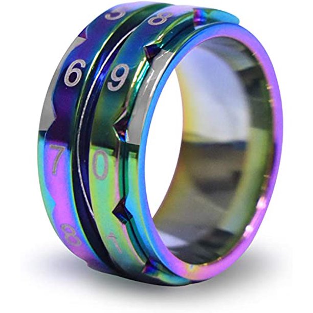 Row Counter Ring Rainbow