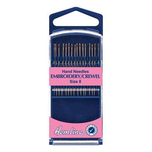 Needles Embroidery Crewel Size 8 x16 pack