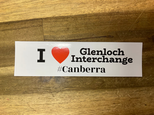 Bumper Stickers I Heart Glenloch Interchange