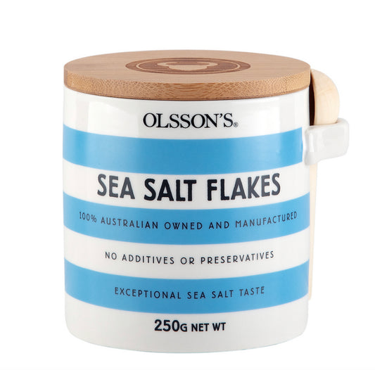 Sea Salt Flakes | 250g Stoneware Jar