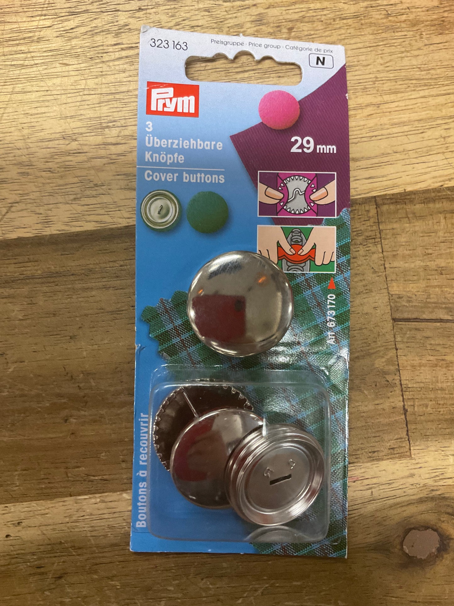 Prym Self Cover Buttons 29mm