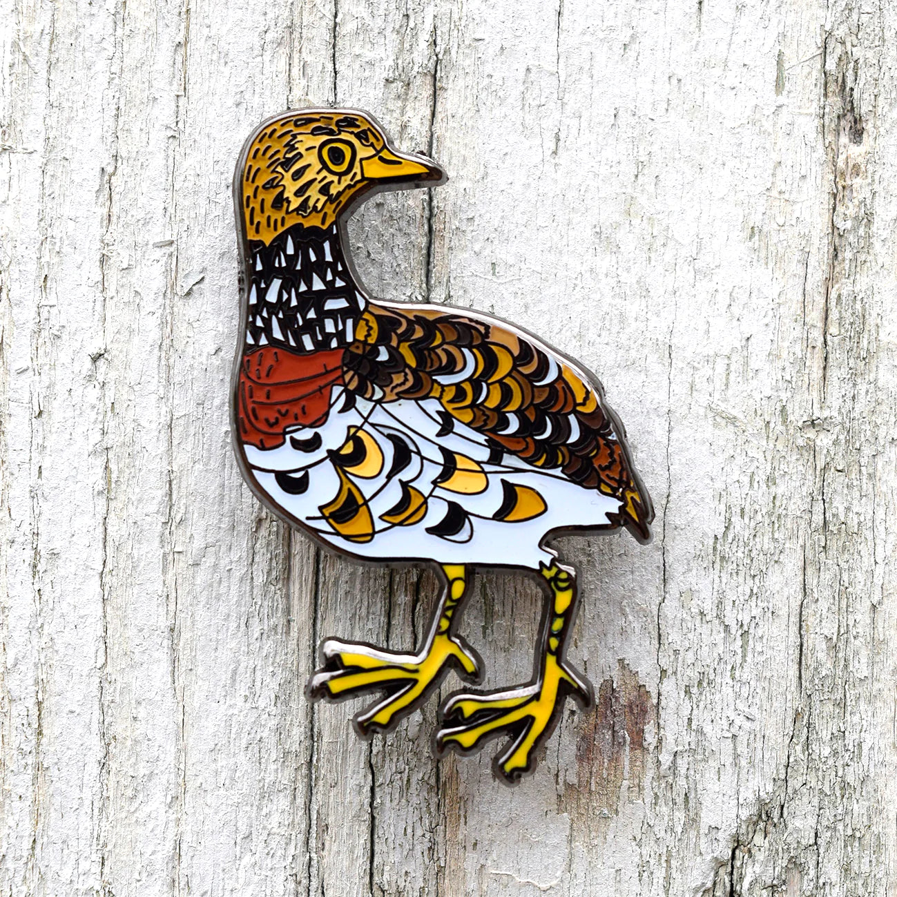 Plains Wanderer Enamel Pin