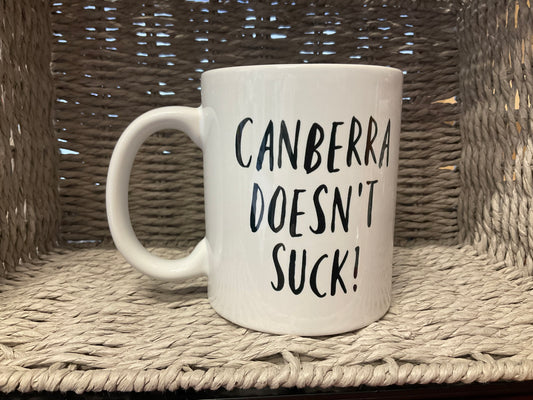 Canberra Doesn't Suck Mug